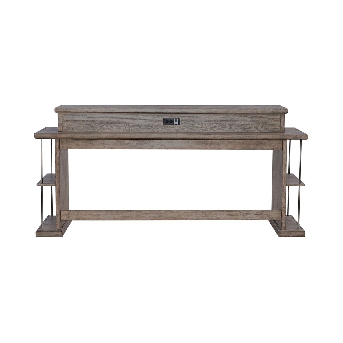 Liberty Furniture City Scape Console Bar Table in White Oak Veneers image
