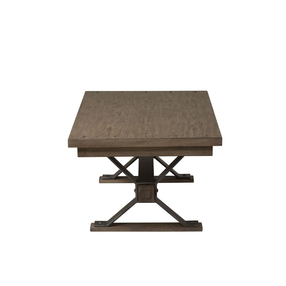 Liberty Sonoma Road Rectangular Cocktail Table in Weathered Beaten Bark