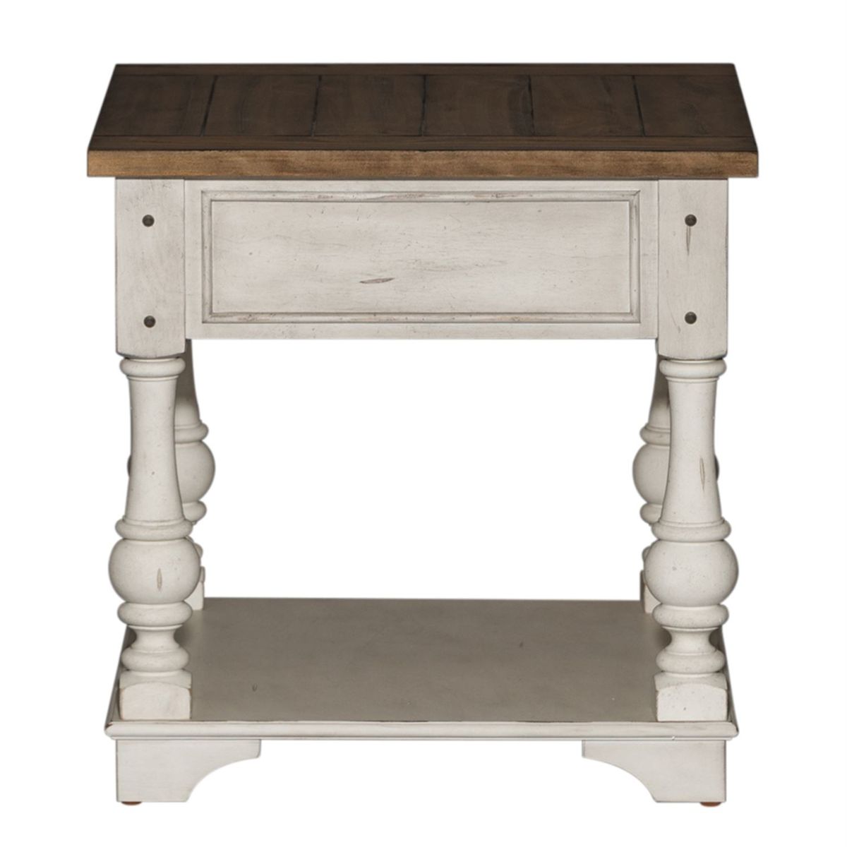 Liberty Morgan Creek End Table in Antique White
