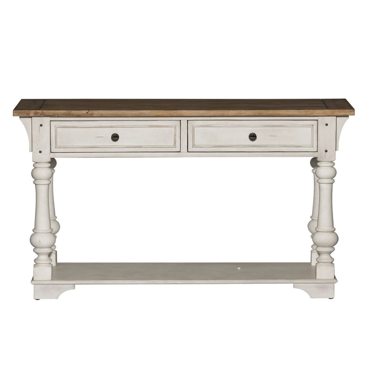 Liberty Morgan Creek Sofa Table in Antique White