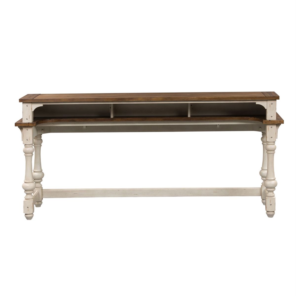 Liberty Morgan Creek Console Bar Table in Antique White