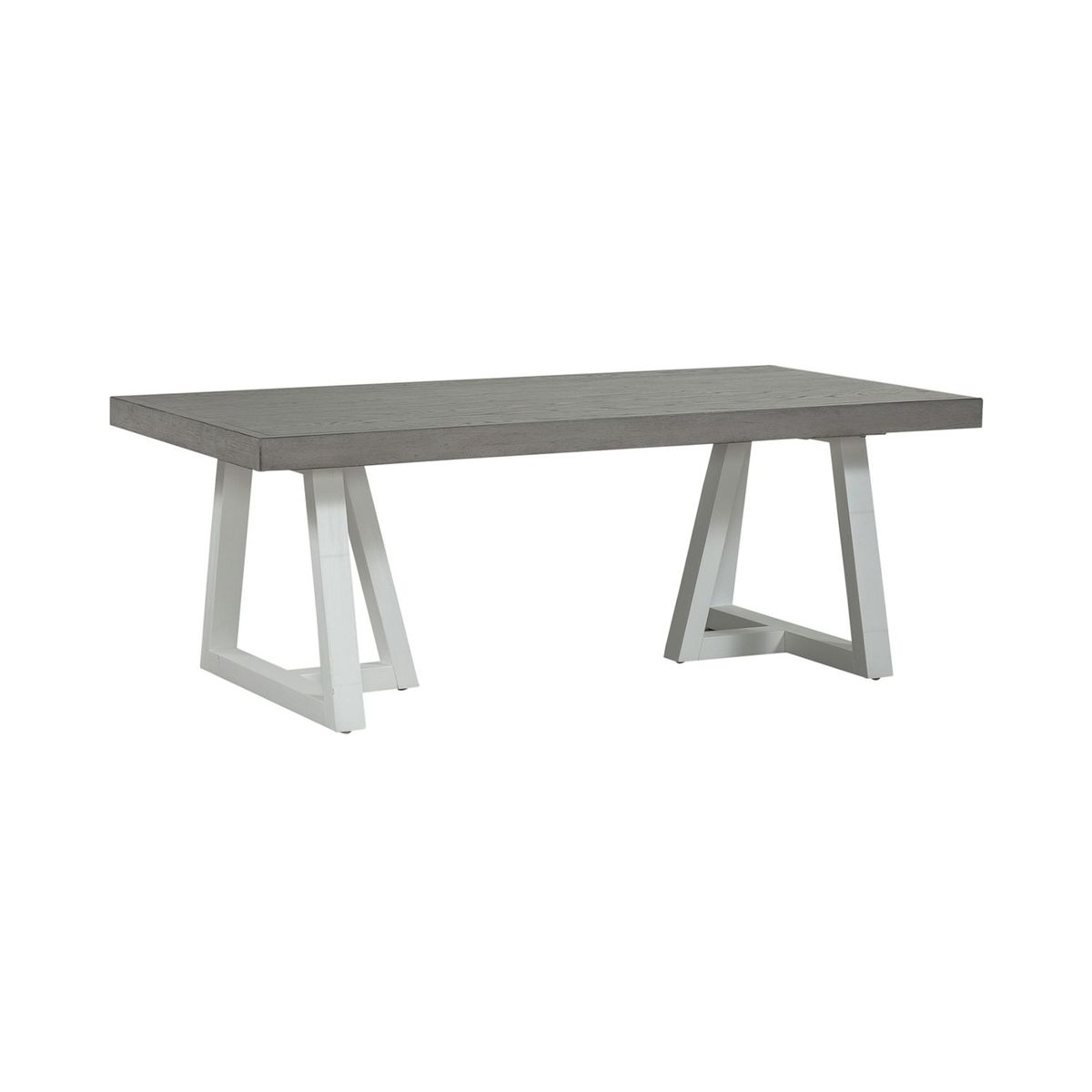Liberty Furniture Palmetto Heights Rectangular Cocktail Table in Shell White & Driftwood image