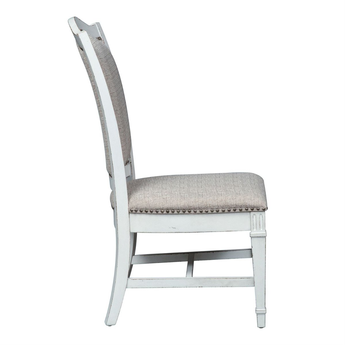 Liberty Furniture Abbey Park Upholstered Side Chair (set of 2) in Antique White