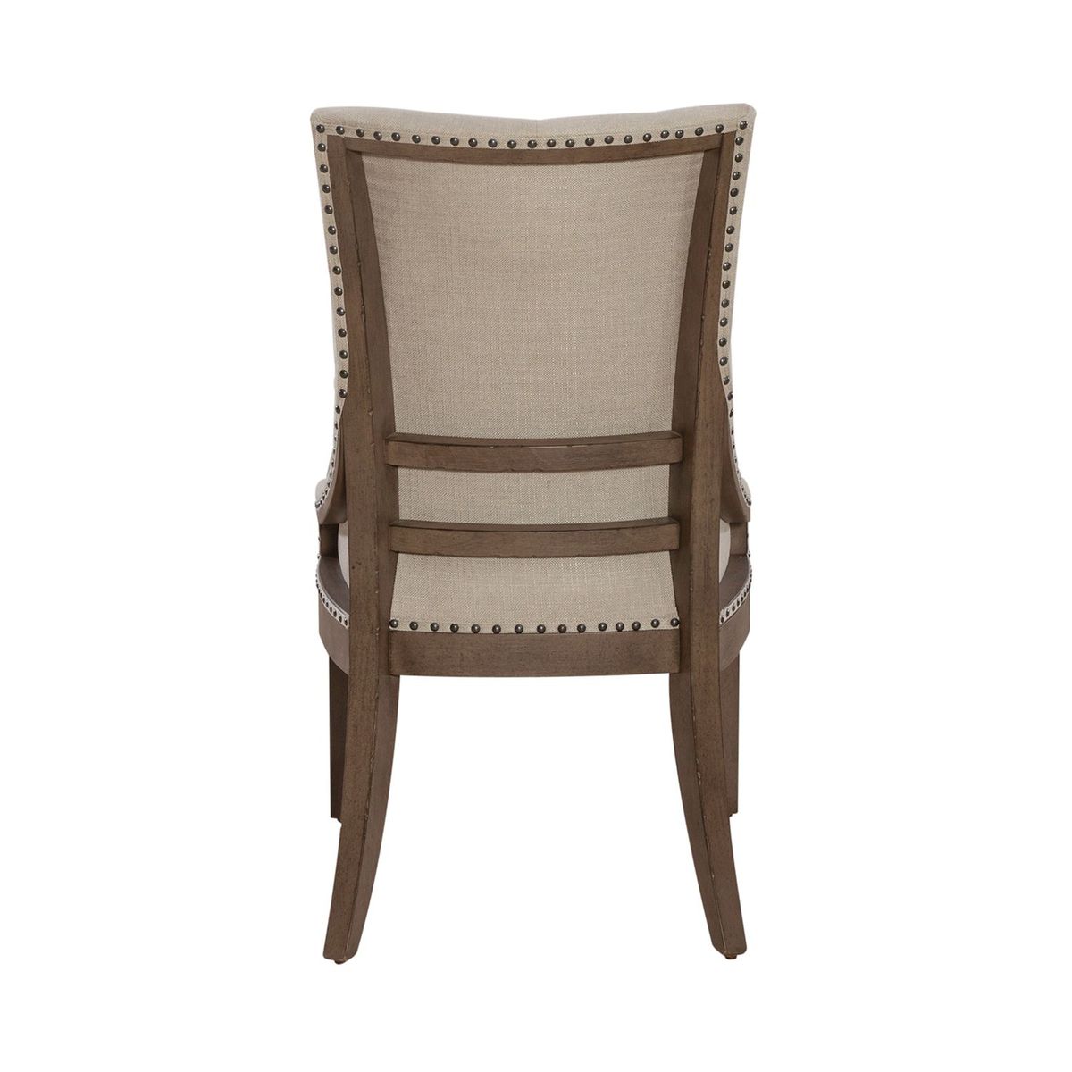 Liberty Furniture Americana Farmhouse Uph Shelter Side Chair (Set of 2) in Dusty Taupe & Black