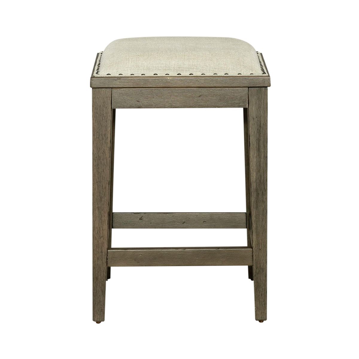 Liberty Furniture Americana Farmhouse Upholstered Console Stool in Dusty Taupe image