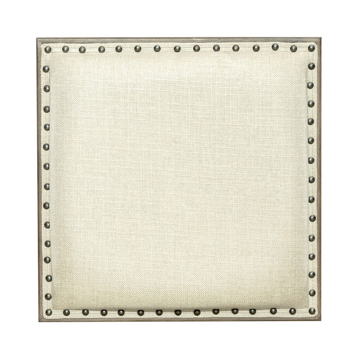 Liberty Furniture Americana Farmhouse Upholstered Console Stool in Dusty Taupe