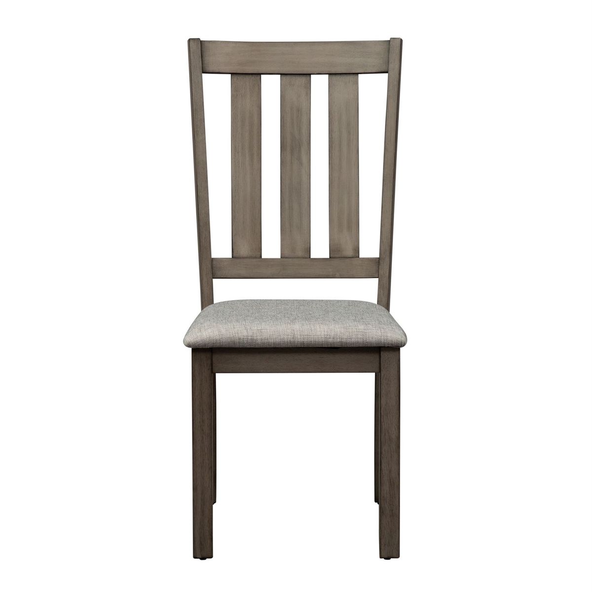 Liberty Furniture Tanners Creek Slat Back Side Chair (RTA) in Greystone (Set of 2)