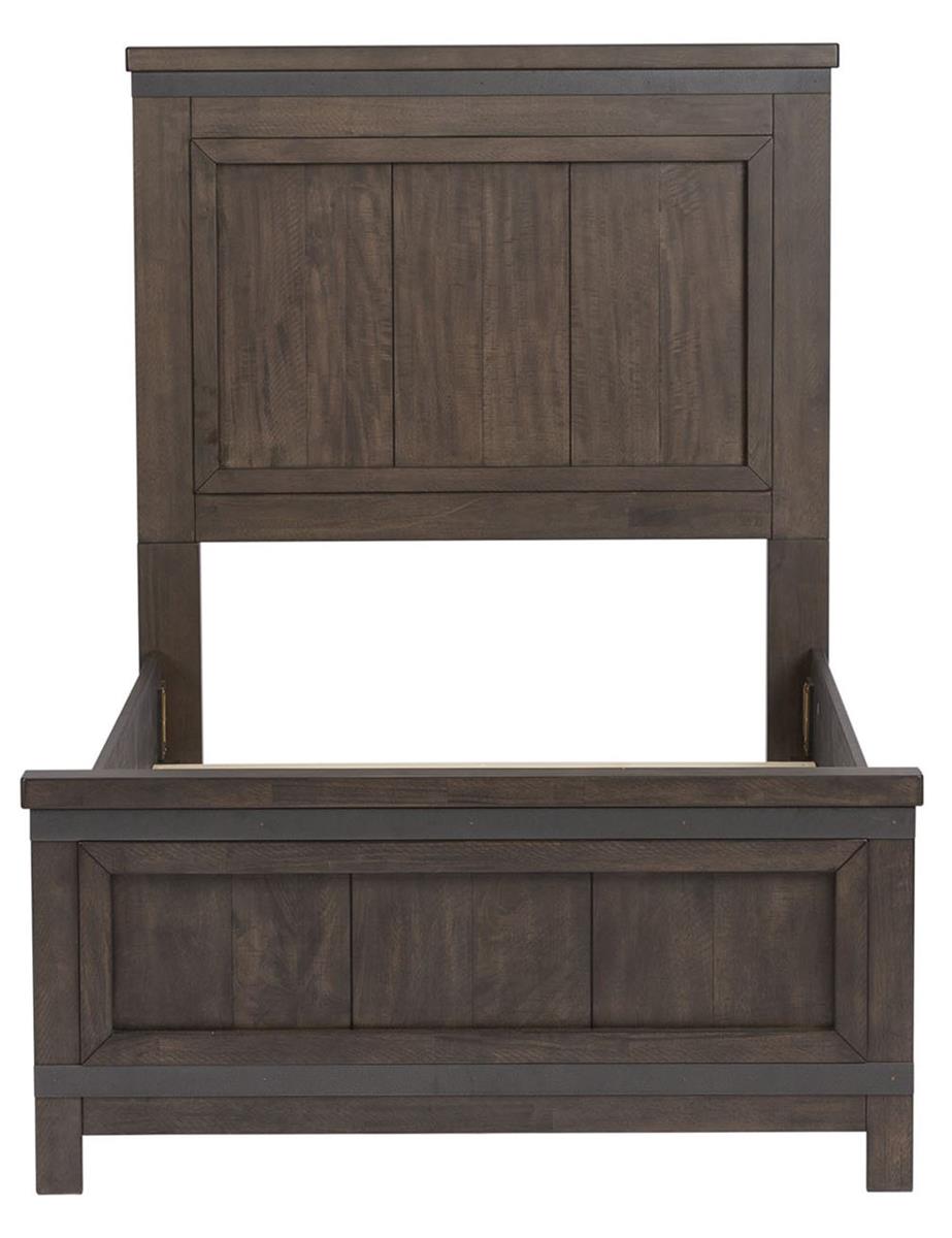 Liberty Furniture Thornwood Hills Full Panel Bed in Rock Beaten Gray