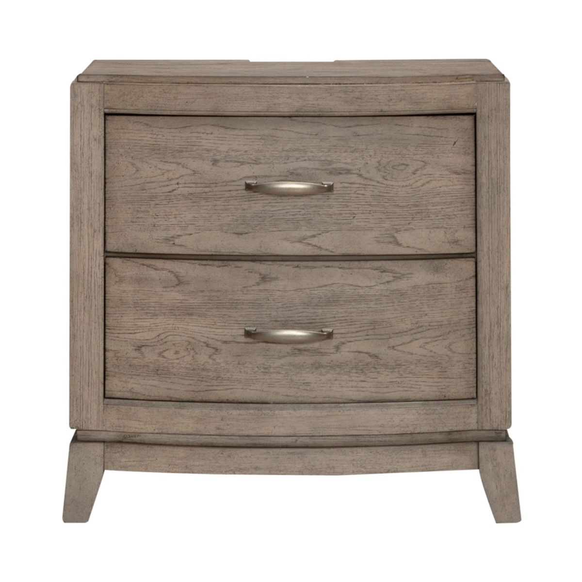 Liberty Furniture Avalon Nightstand with Charging Station in Burnished Beige