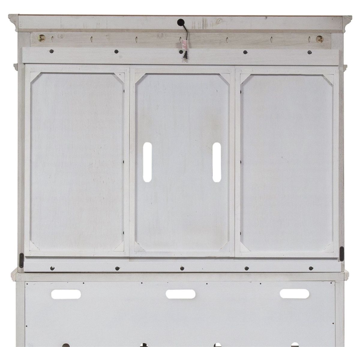 Liberty Heartland 66" Entertainment Center with Piers in Antique White