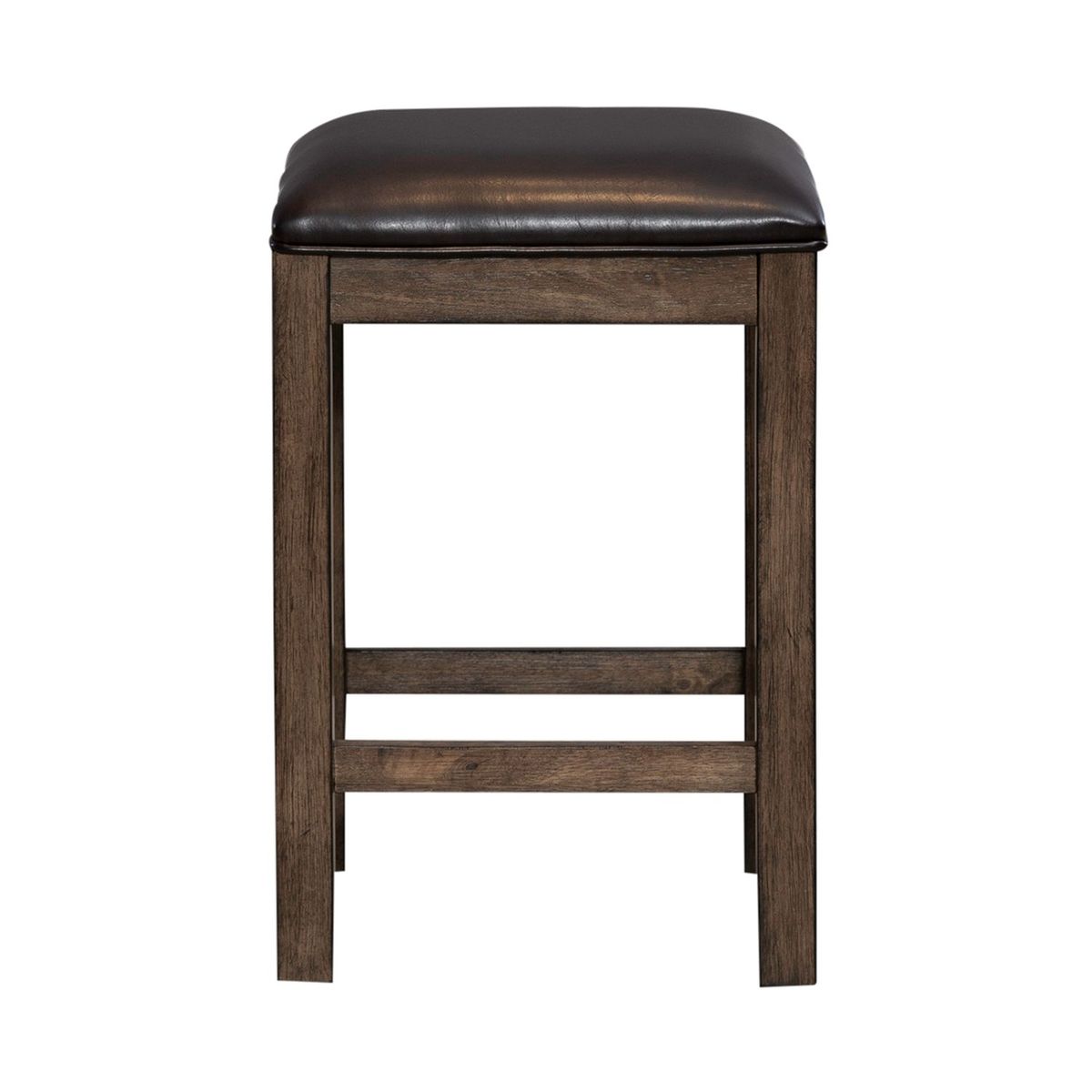 Liberty Furniture Lennox Upholstered Console Stool in Weathered Chestnut