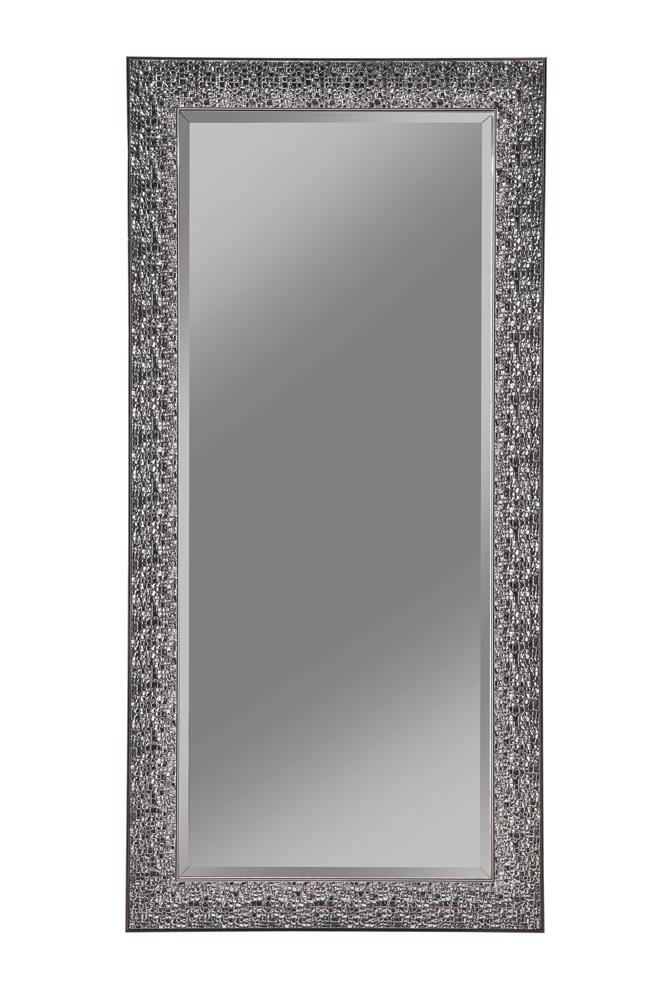 Rollins Rectangular Floor Mirror Black image