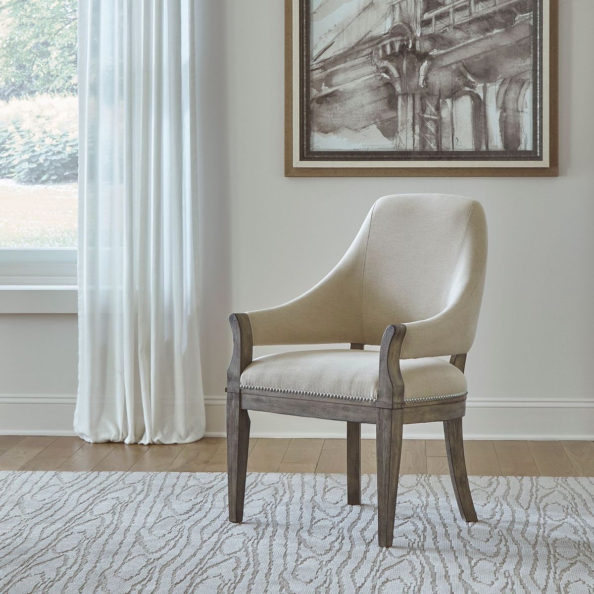 LIberty Furniture Westfield Uph Arm Chair (Set of 2) in Havana Brown