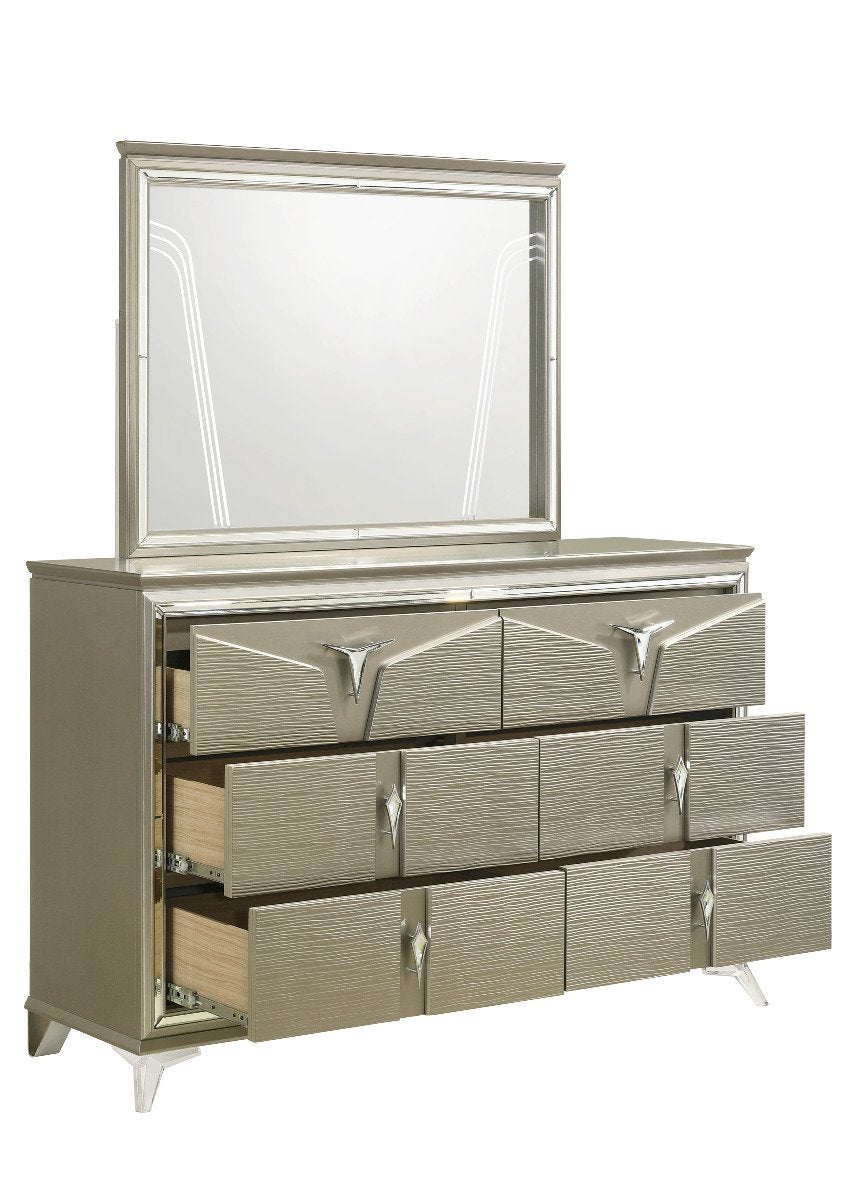 Galaxy Home Samantha Dresser in Silver