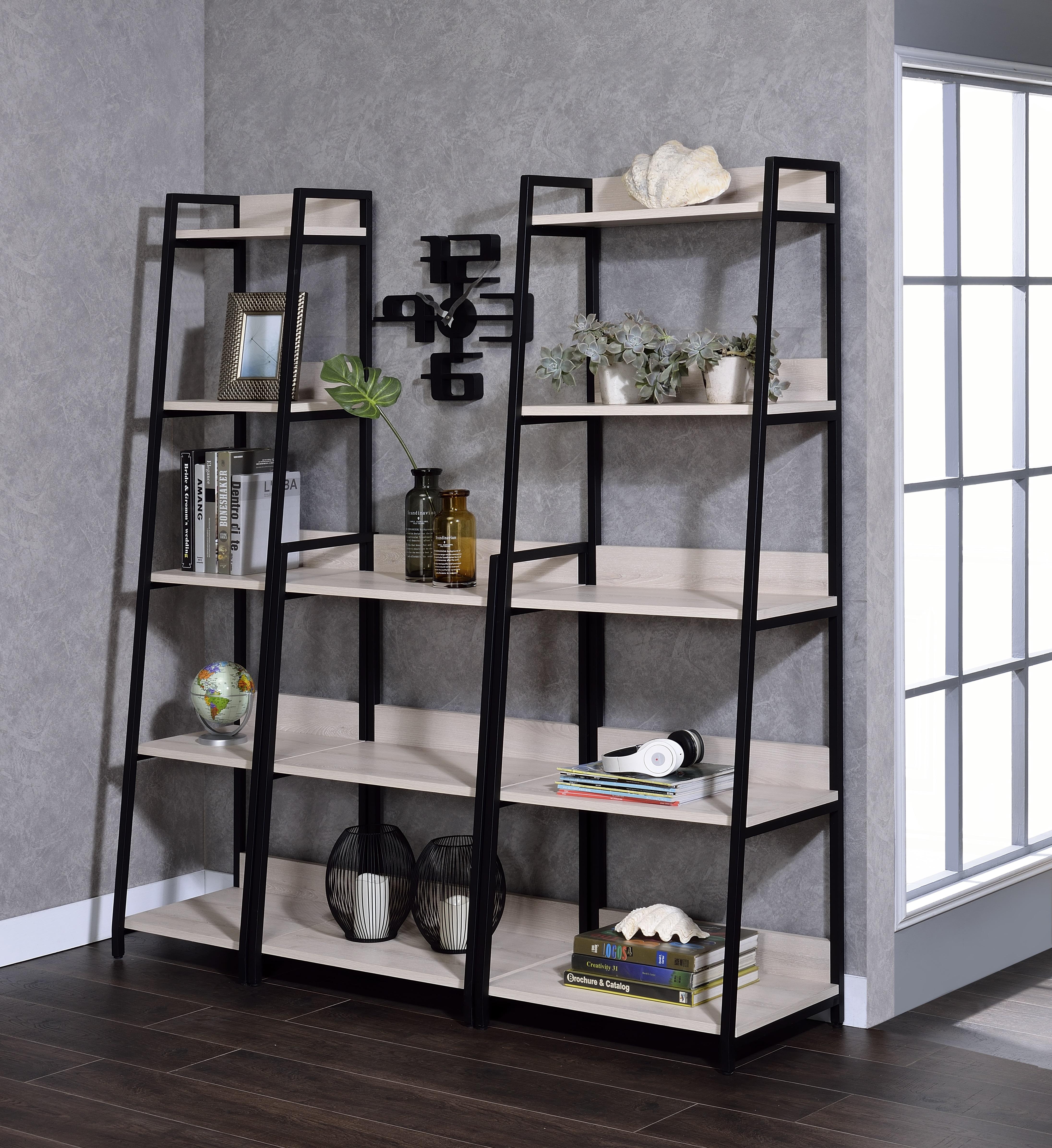 Wendral Natural & Black Bookshelf (5-Tier, 23"L) image