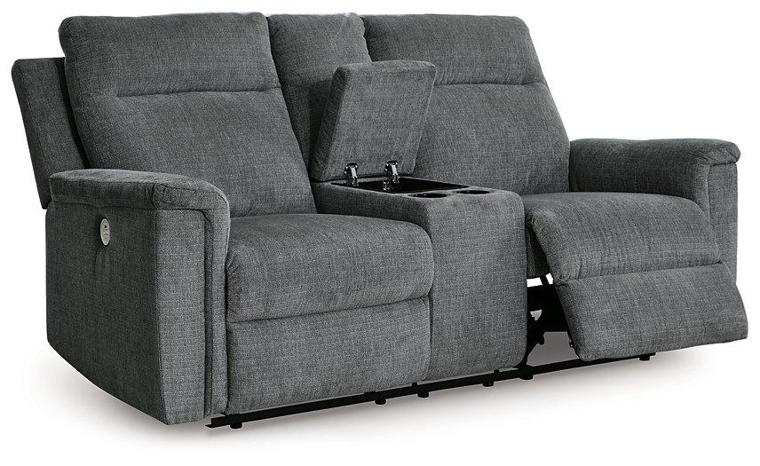 Barnsana Power Reclining Loveseat with Console