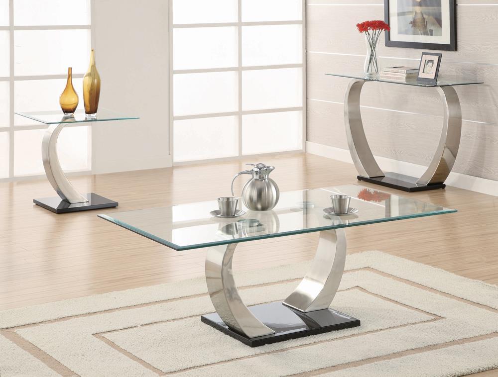 Pruitt Rectangular Sofa Table Satin