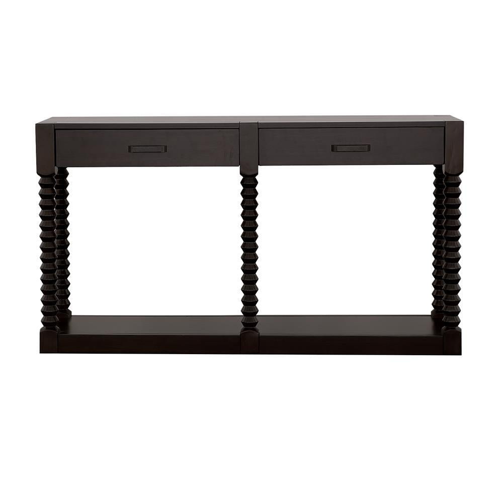 Meredith 2-drawer Sofa Table Coffee Bean