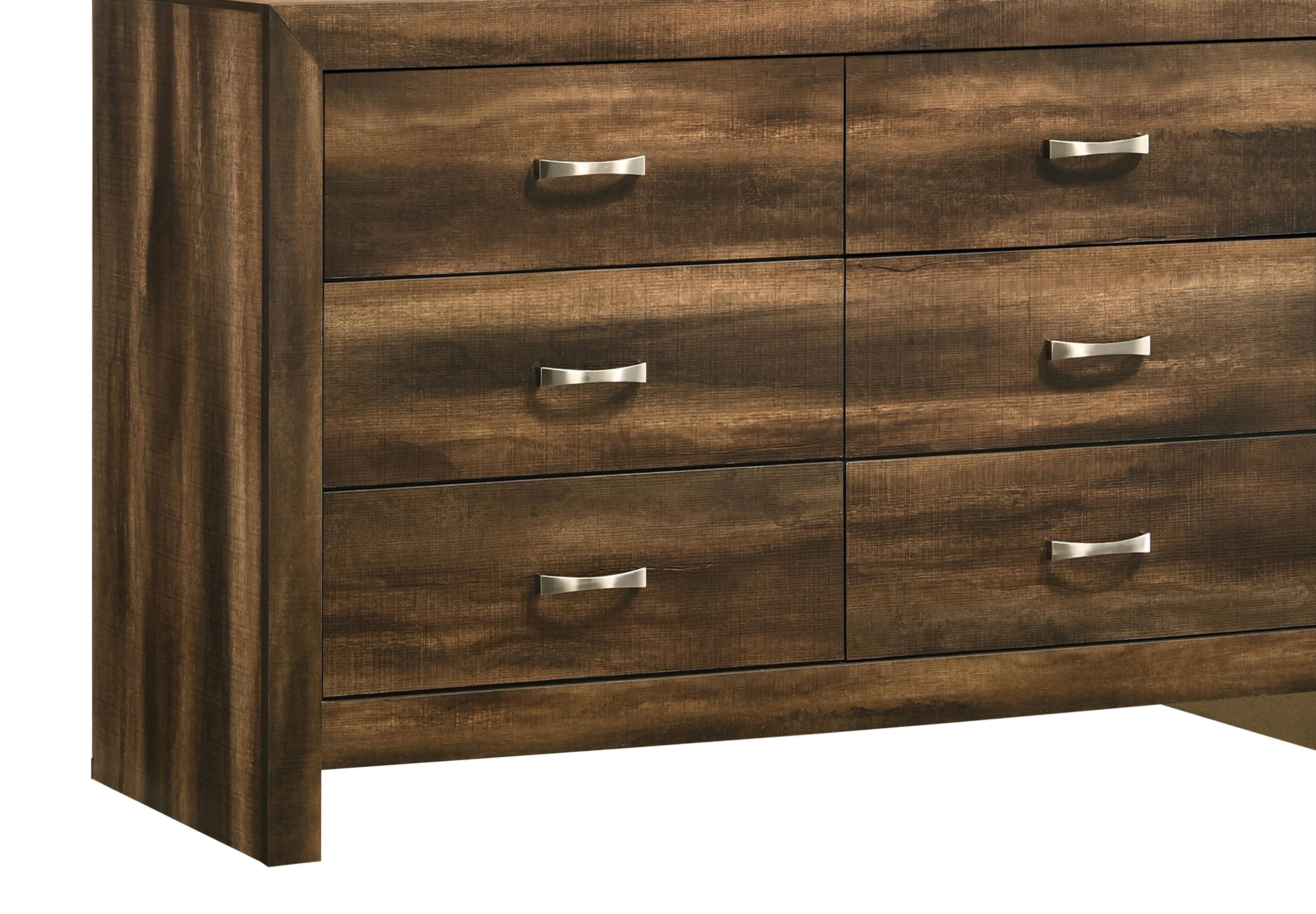 Yasmine Brown Modern Style Dresser in Espresso finish Wood