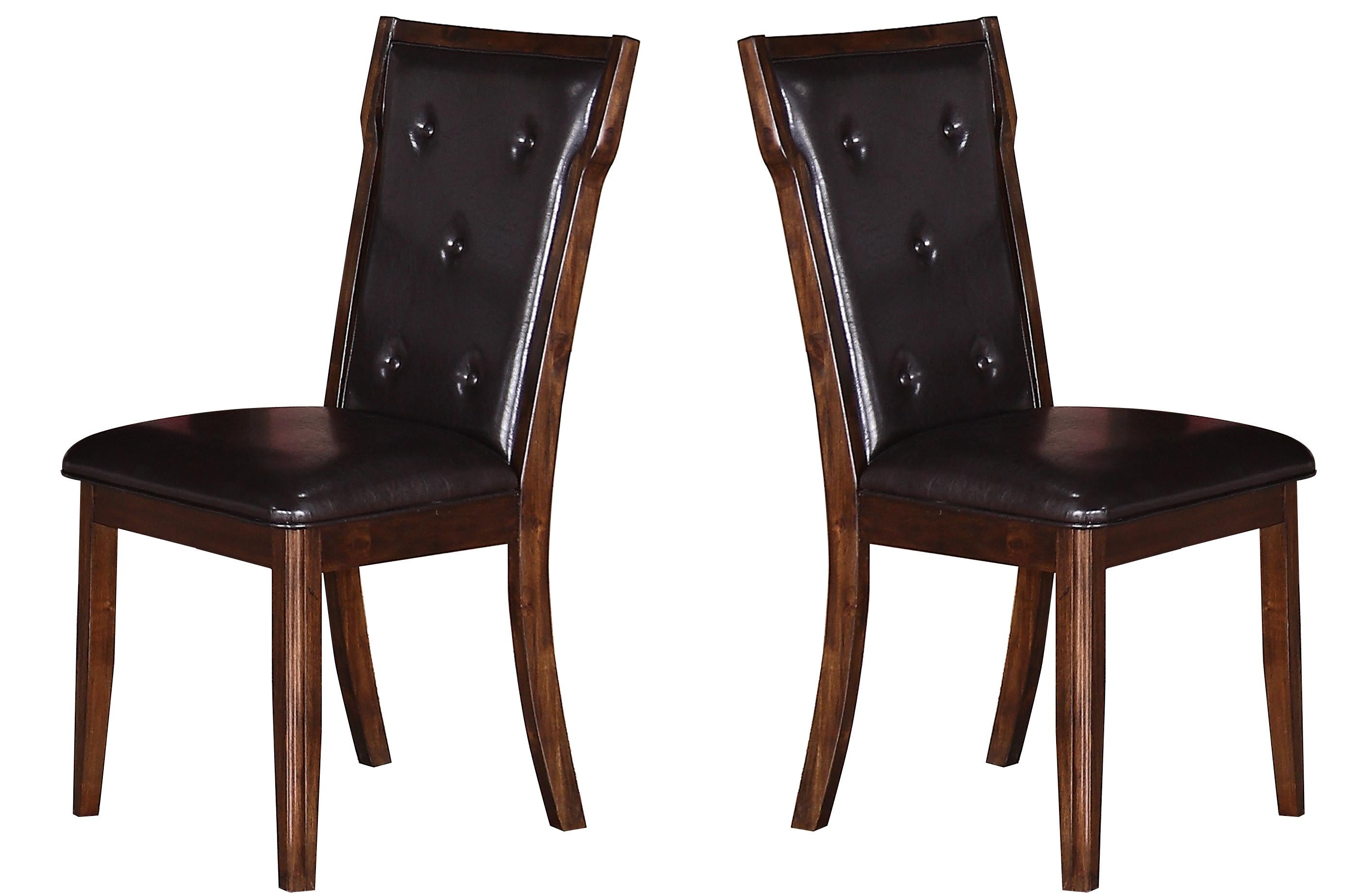 Pam Transitional Style Dining Chair in Espresso finish Wood image