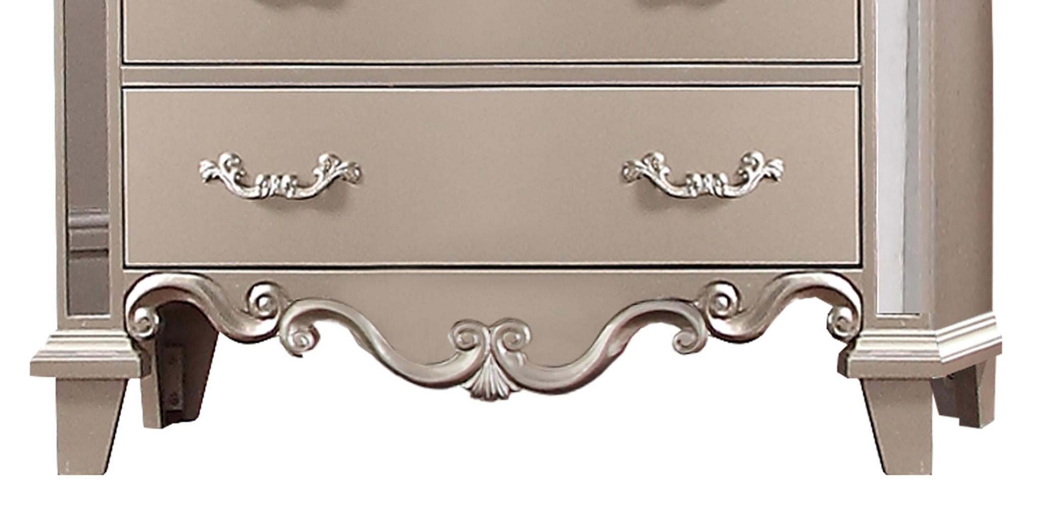 Sonia Contemporary Style Chest in Beige finish Wood