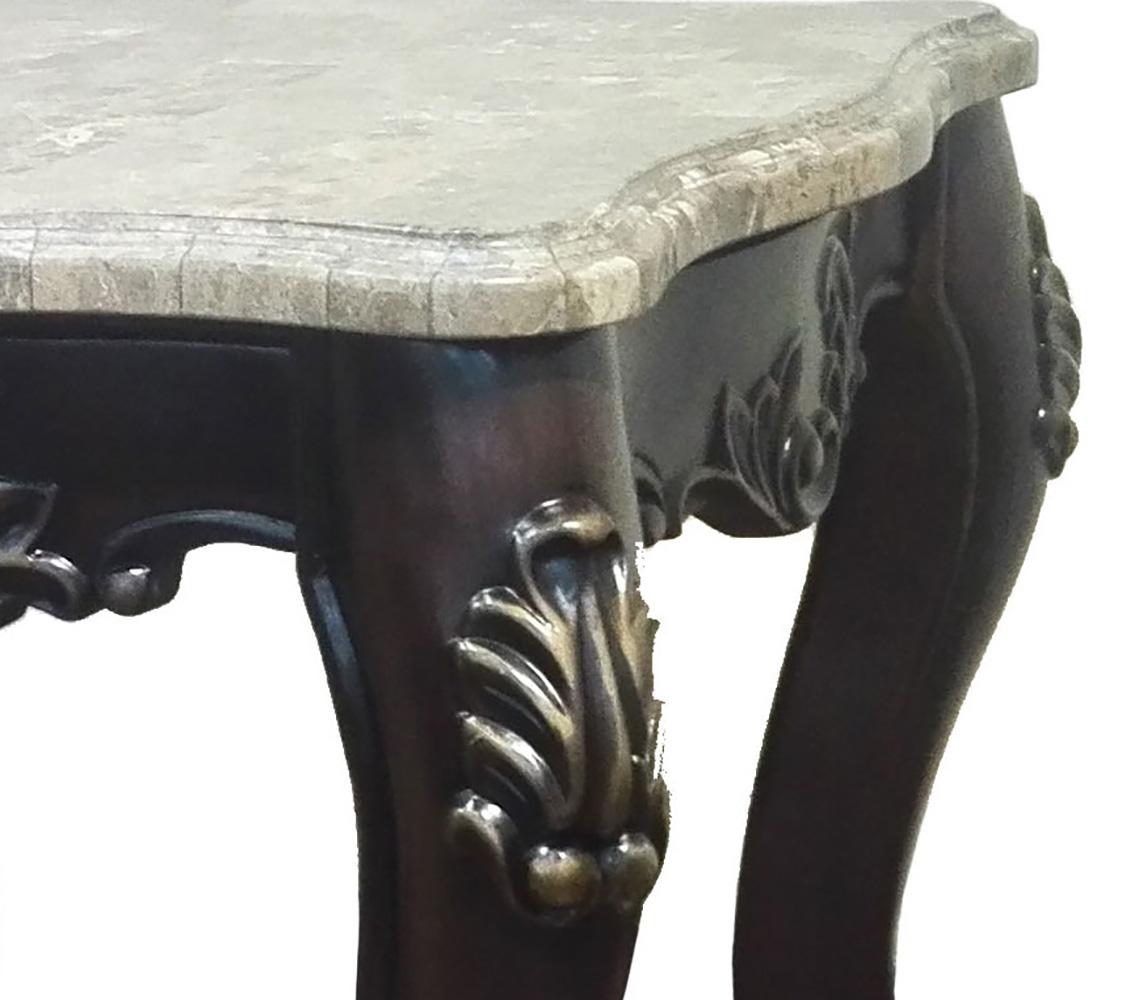 Aroma Traditional Style End Table in Cherry finish Wood