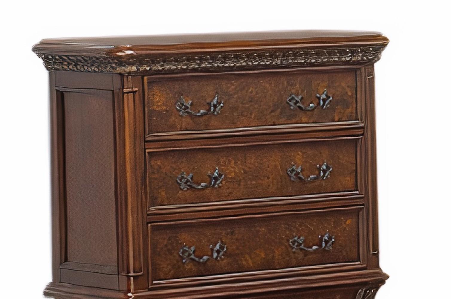 Cleopatra Traditional Style Chest in Cherry finish Wood