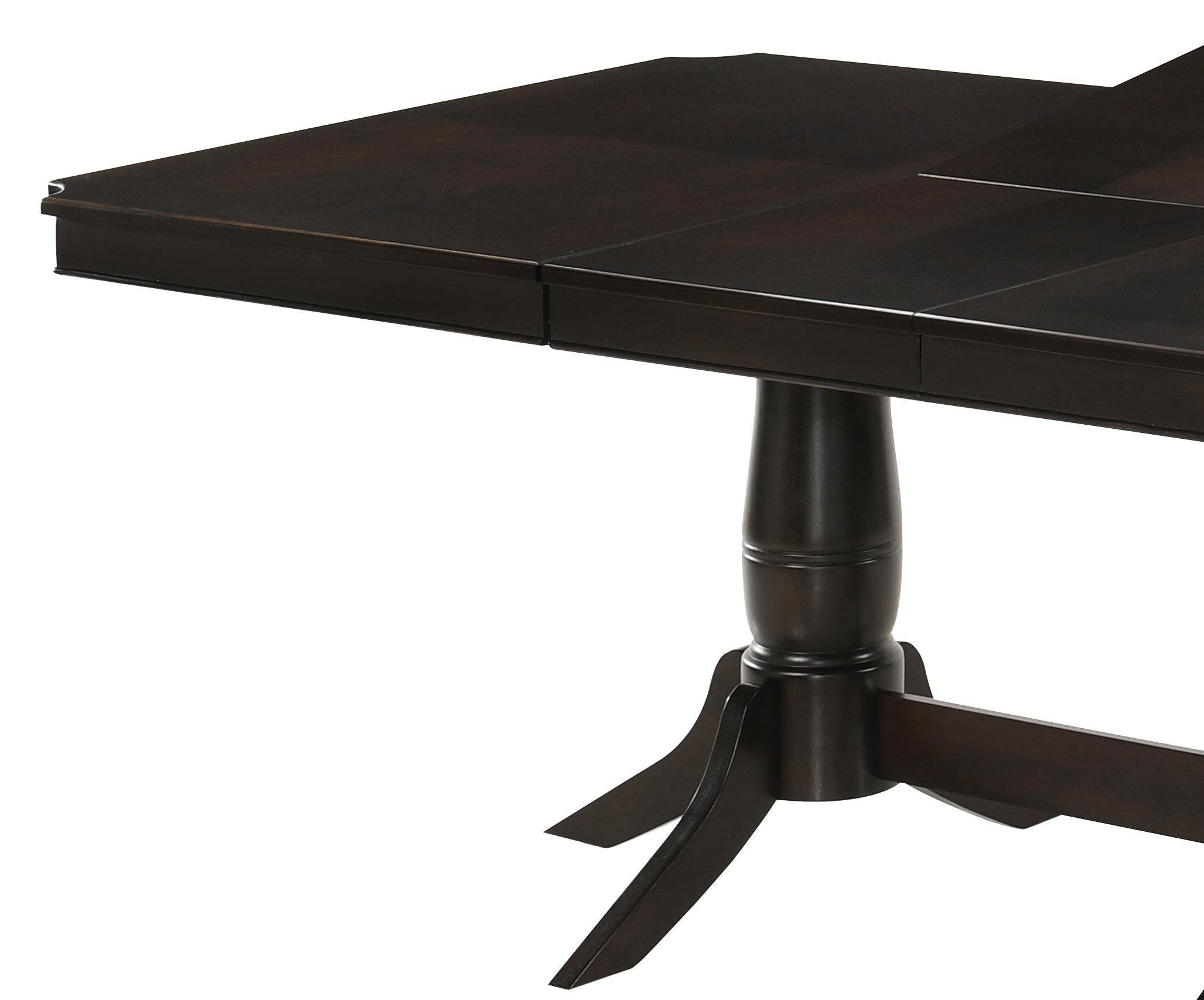 Windsor Contemporary Style Dining Table in Chocolate finish Wood