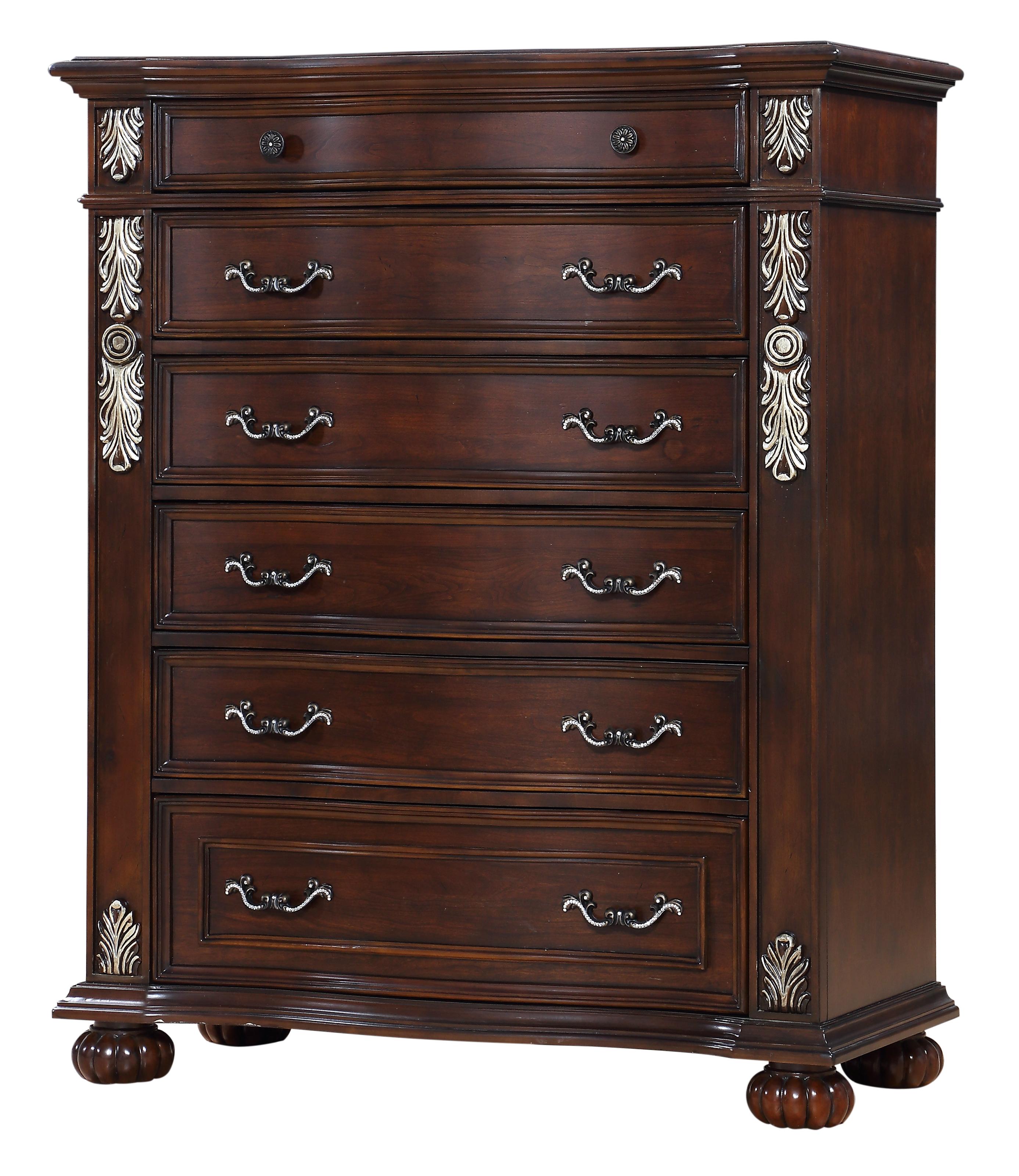 Rosanna Traditional Style Chest in Cherry finish Wood image