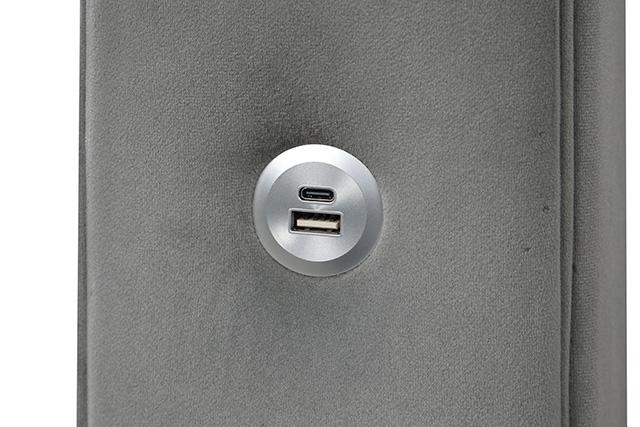 Etherea Bed Gray & Black