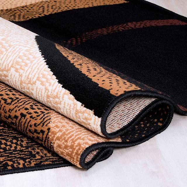 Blitar Brown Black, Brown Cream, & Gray 5' X 7' Area Rug