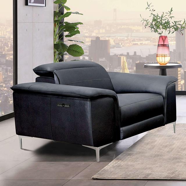 ASCONA Power Recliner, Black image