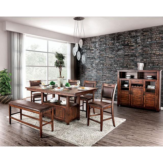 Wichita 6 Pc Counter Ht Table Set with Bench