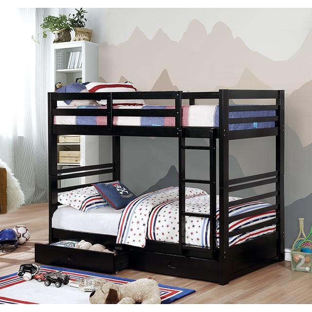 California Iv Black Twin/Twin Bunk Bed image