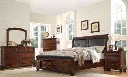 Galaxy Home Austin King Storage Bed in Dark Walnut GHF-808857715722