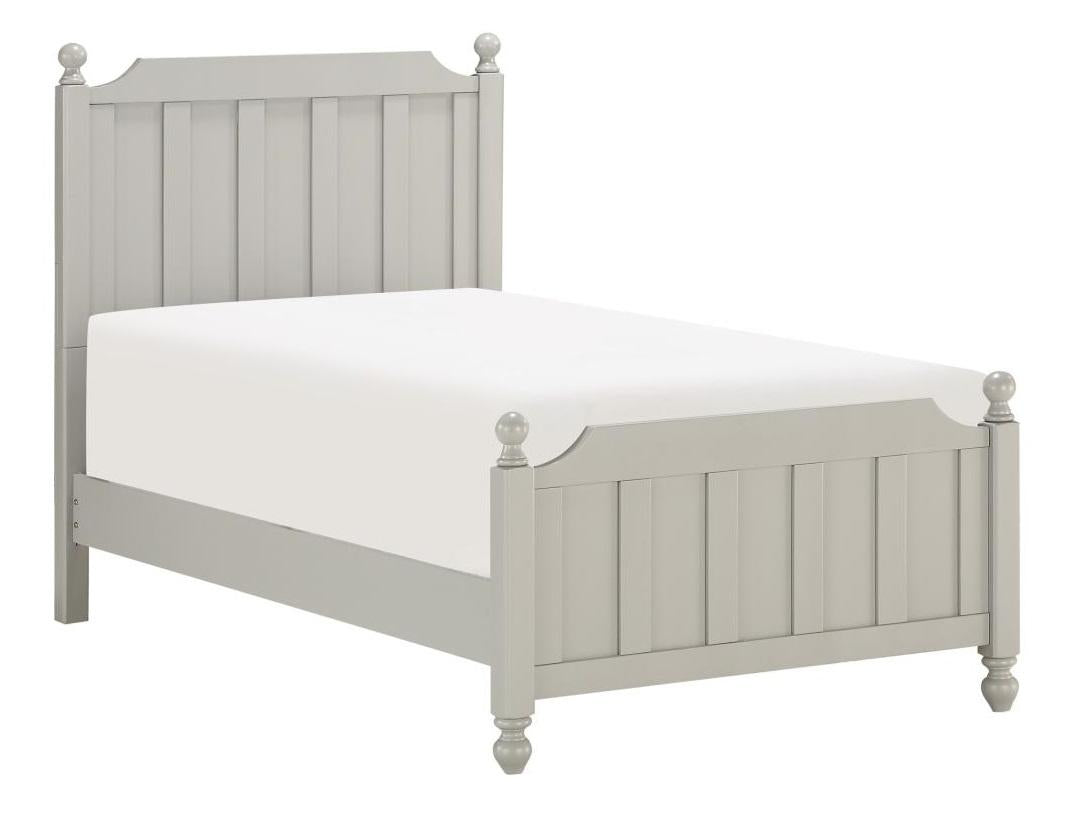 Homelegance Wellsummer Twin Panel Bed in Gray 1803GYT-1*