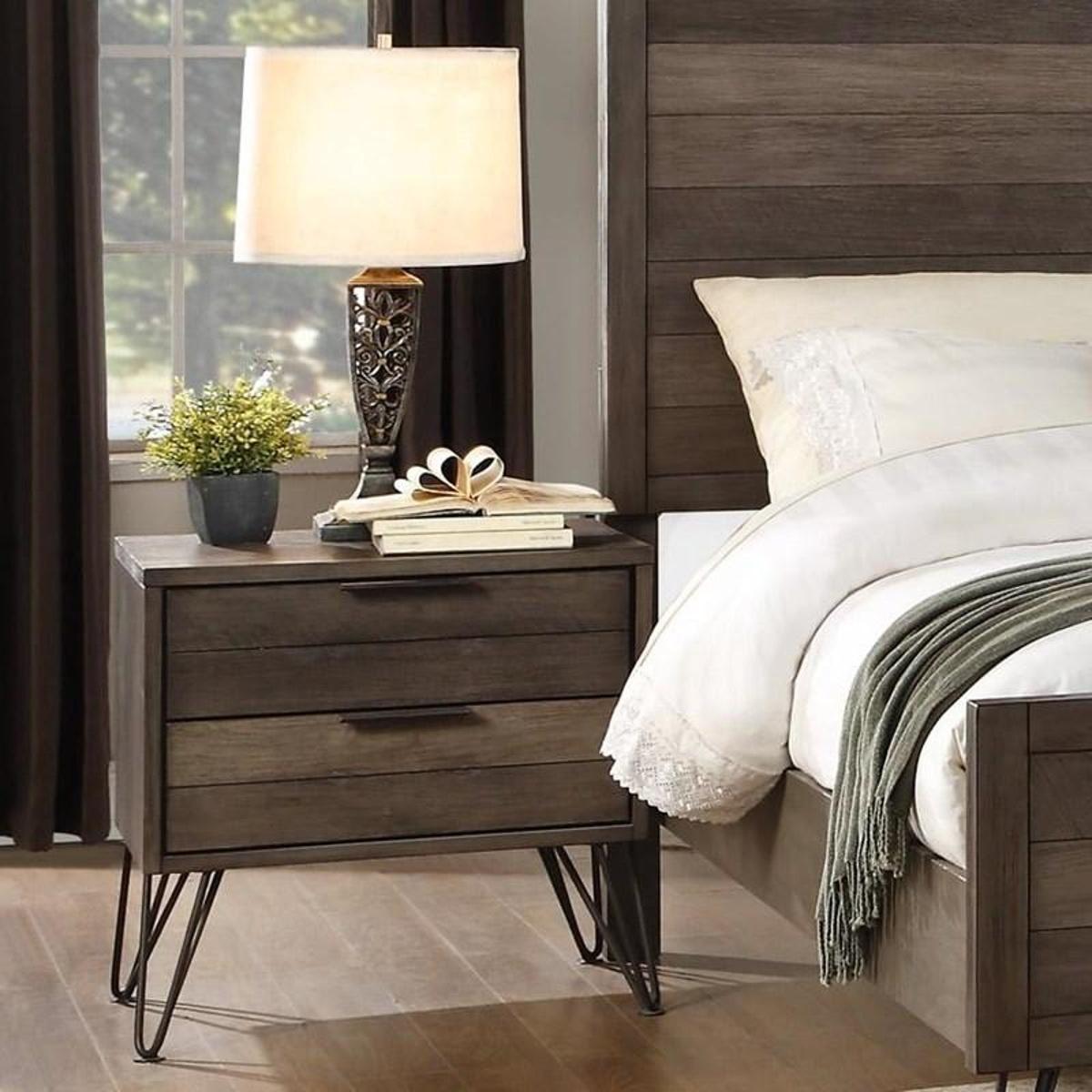 Homelegance Urbanite Nightstand in Tri-tone Gray 1604-4