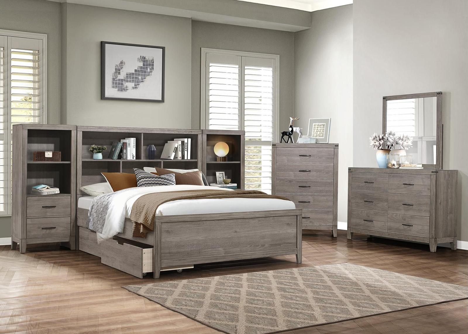 Homelegance Woodrow Twin Platform Bed in Gray 2042NBT-1*