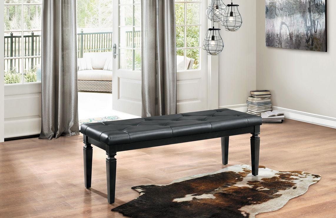 Homelegance Allura Bed Bench in Black 1916BK-FBH