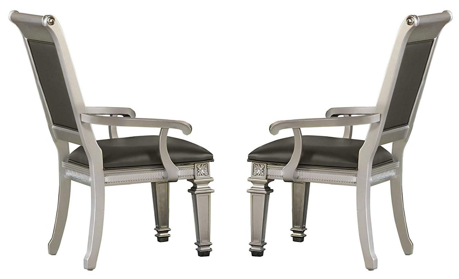 Bevelle Arm Chair in Silver (Set of 2) 1958A image