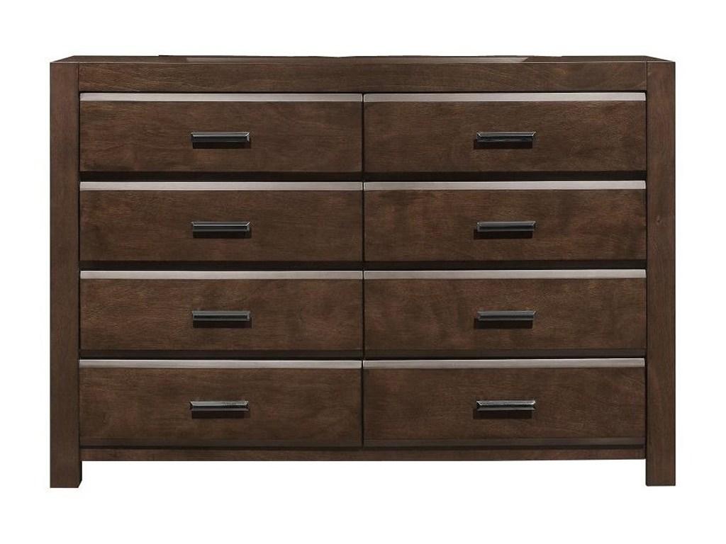 Erwan 8 Drawer Dresser in Dark Walnut 1961-5 image