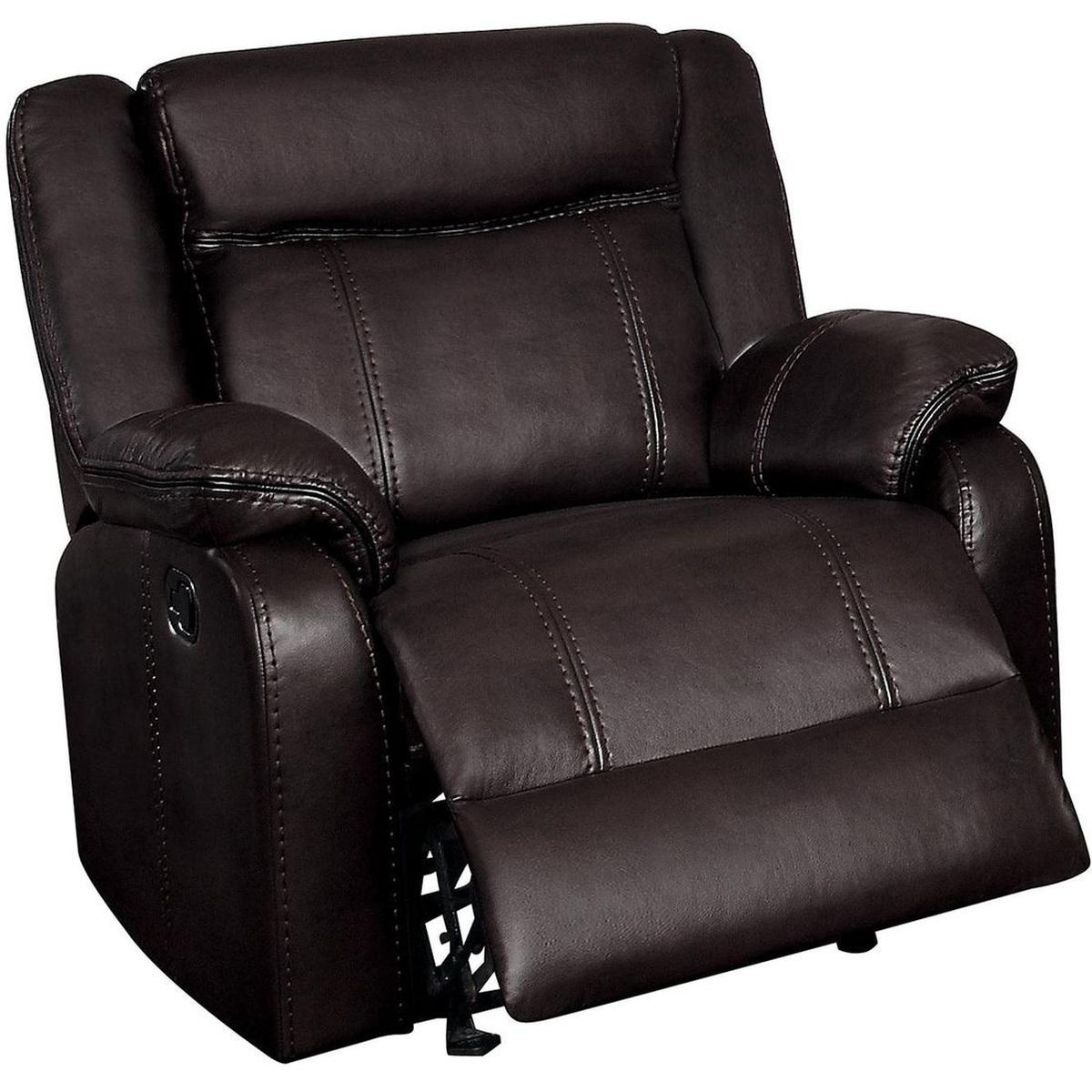 Homelegance Furniture Jude Glider Recliner Chair in Brown 8201BRW-1 image