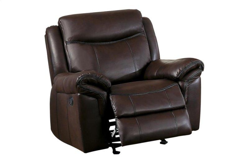 Aram Glider Reclining Chair in Brown 8206BRW-1 image