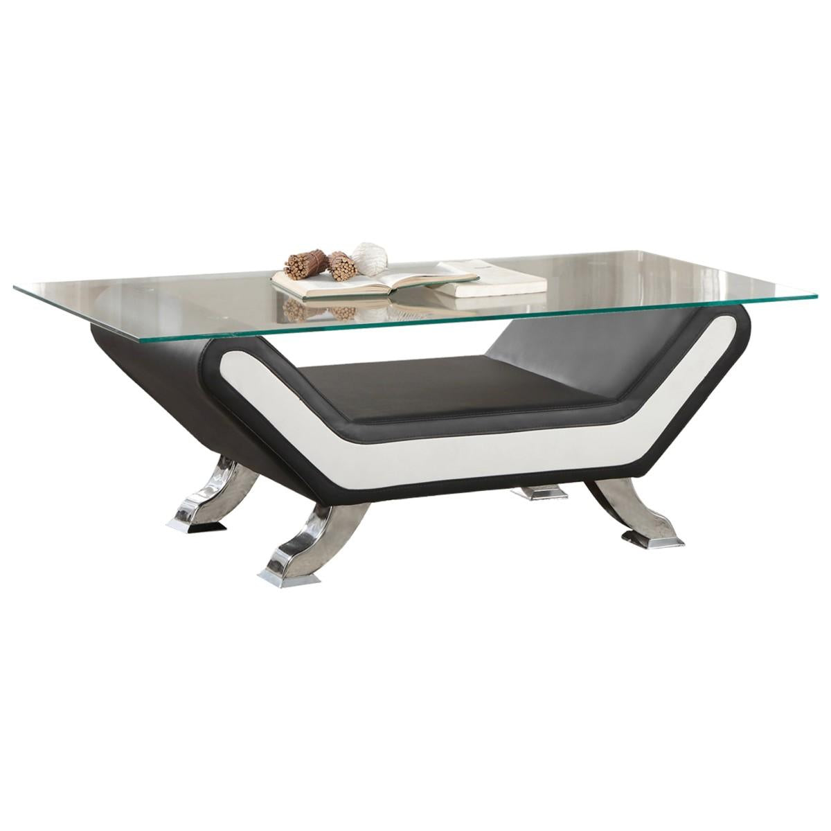 Veloce Cocktail Table in Black/Ivory 8219-30 image