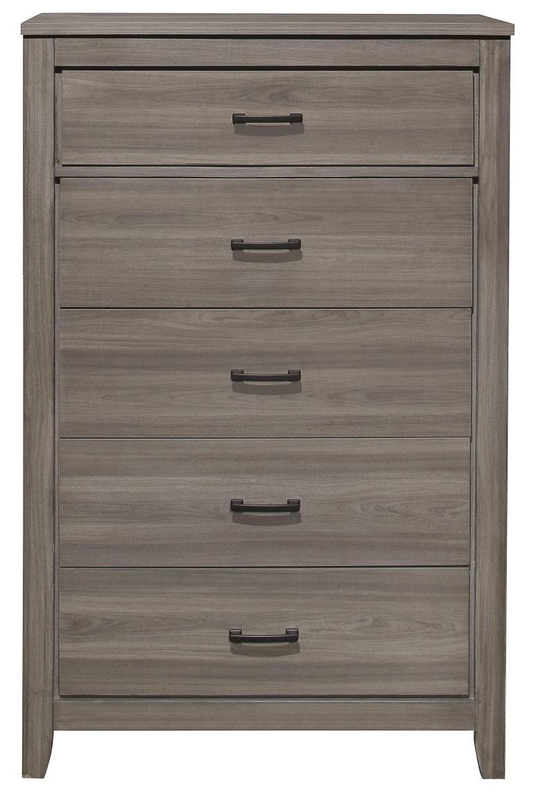 Waldorf 5 Drawer Chest in Dark Gray 1902-9 image