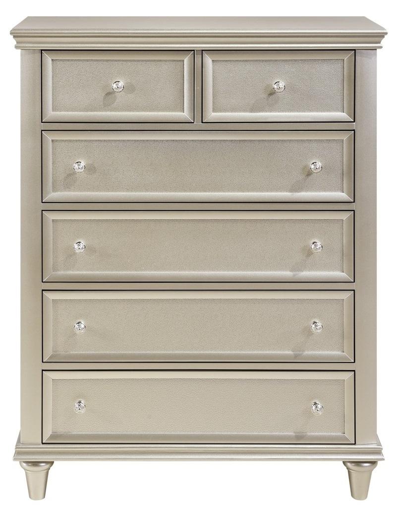 Celandine 6 Drawer Chest in Silver 1928-9 image