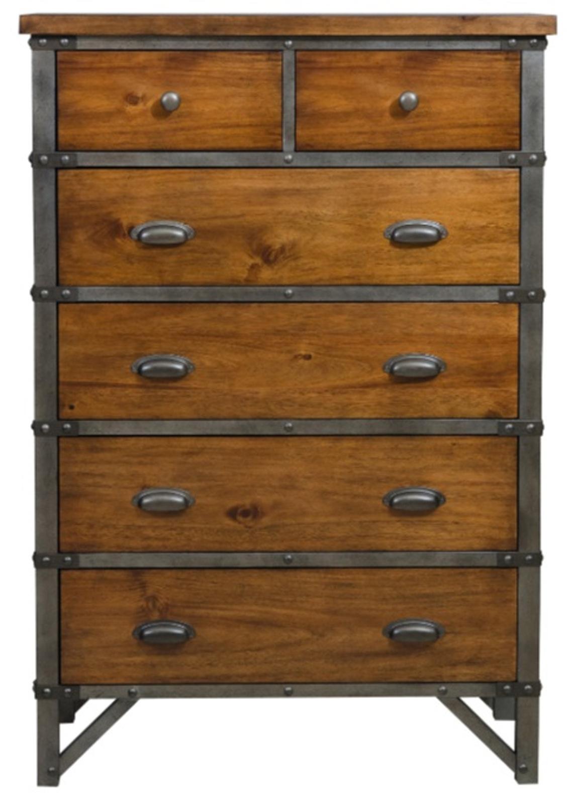 Homelegance Holverson Chest in Rustic Brown & Gunmetal 1715-9 image