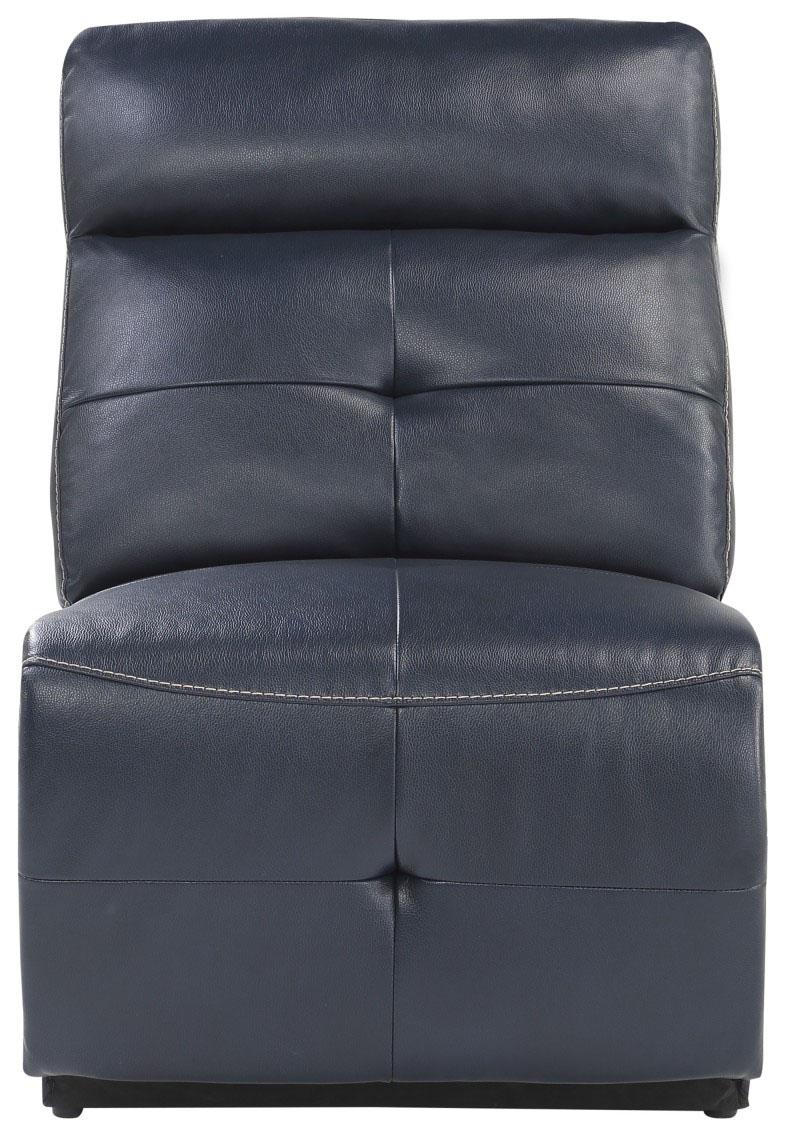 Homelegance Furniture Avenue Armless Reclining Chair in Navy 9469NVB-AR image