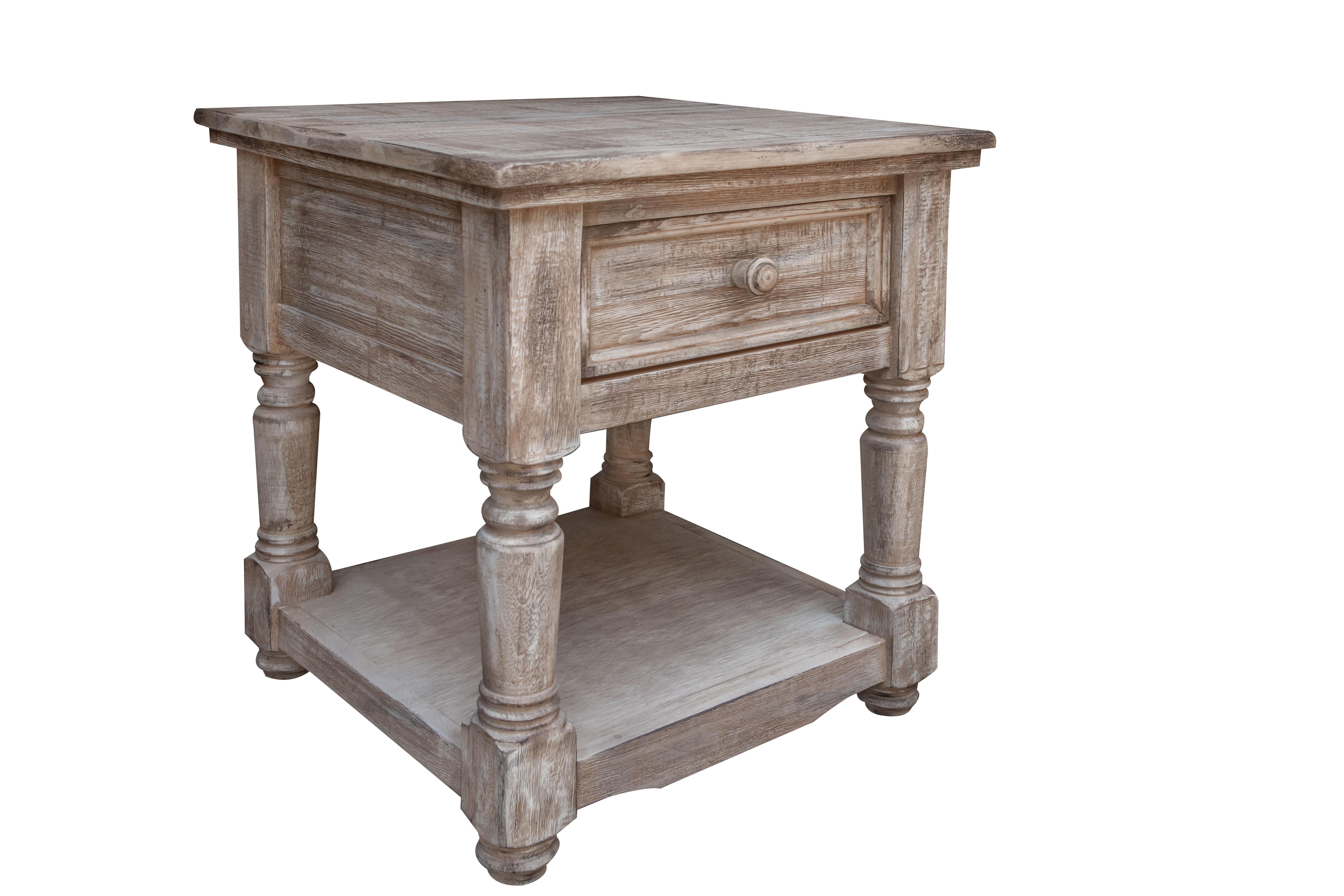 Aruba 1 Drawer, End Table Drift Sand finish image