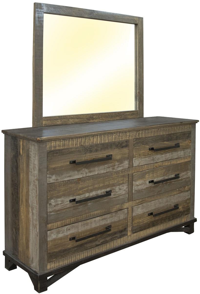 Loft Brown 6 Drawer Dresser in Brown